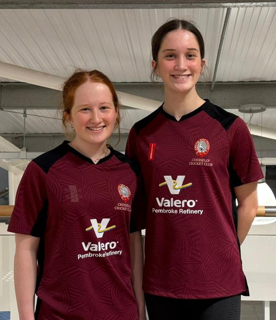 Cresselly sisters Mari and Sophia Cole - both had excellent evenings